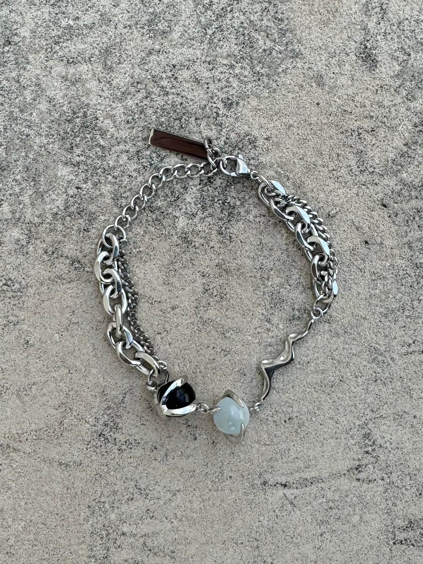 silver pearl bracelet KSG40008