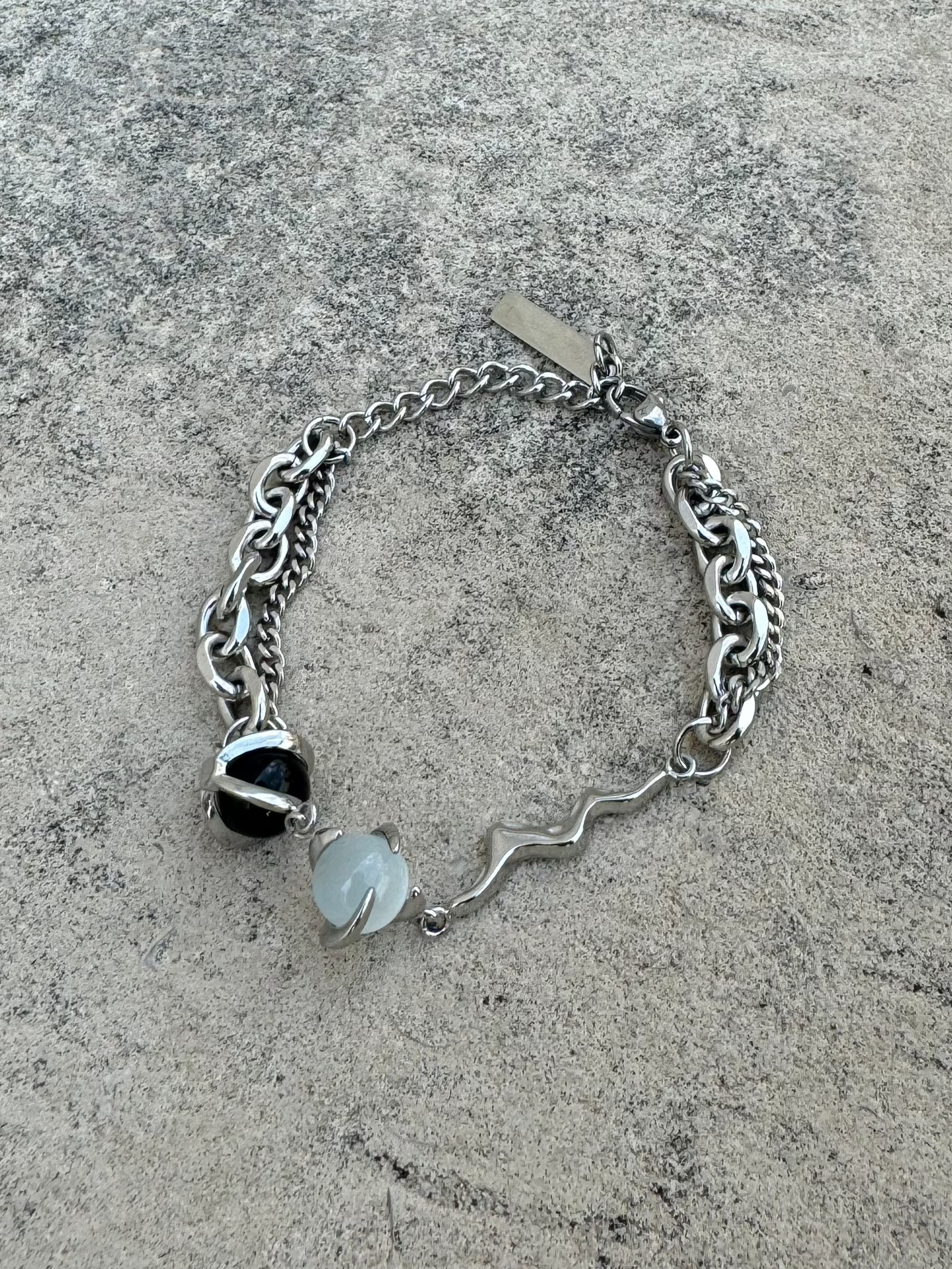 silver pearl bracelet KSG40008