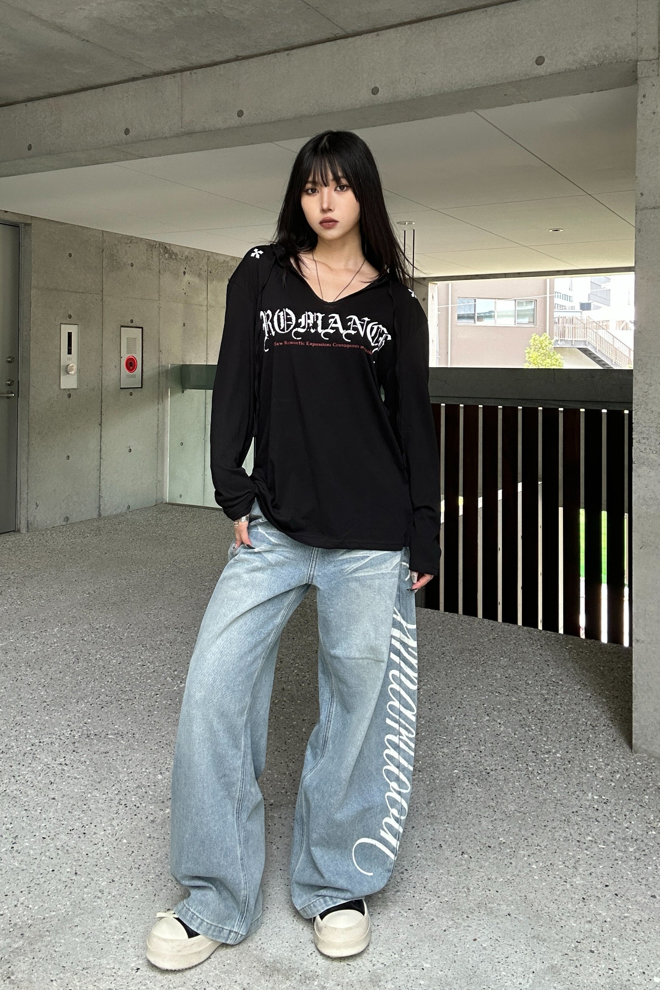 Side Lettering Balloon Denim KSG19343