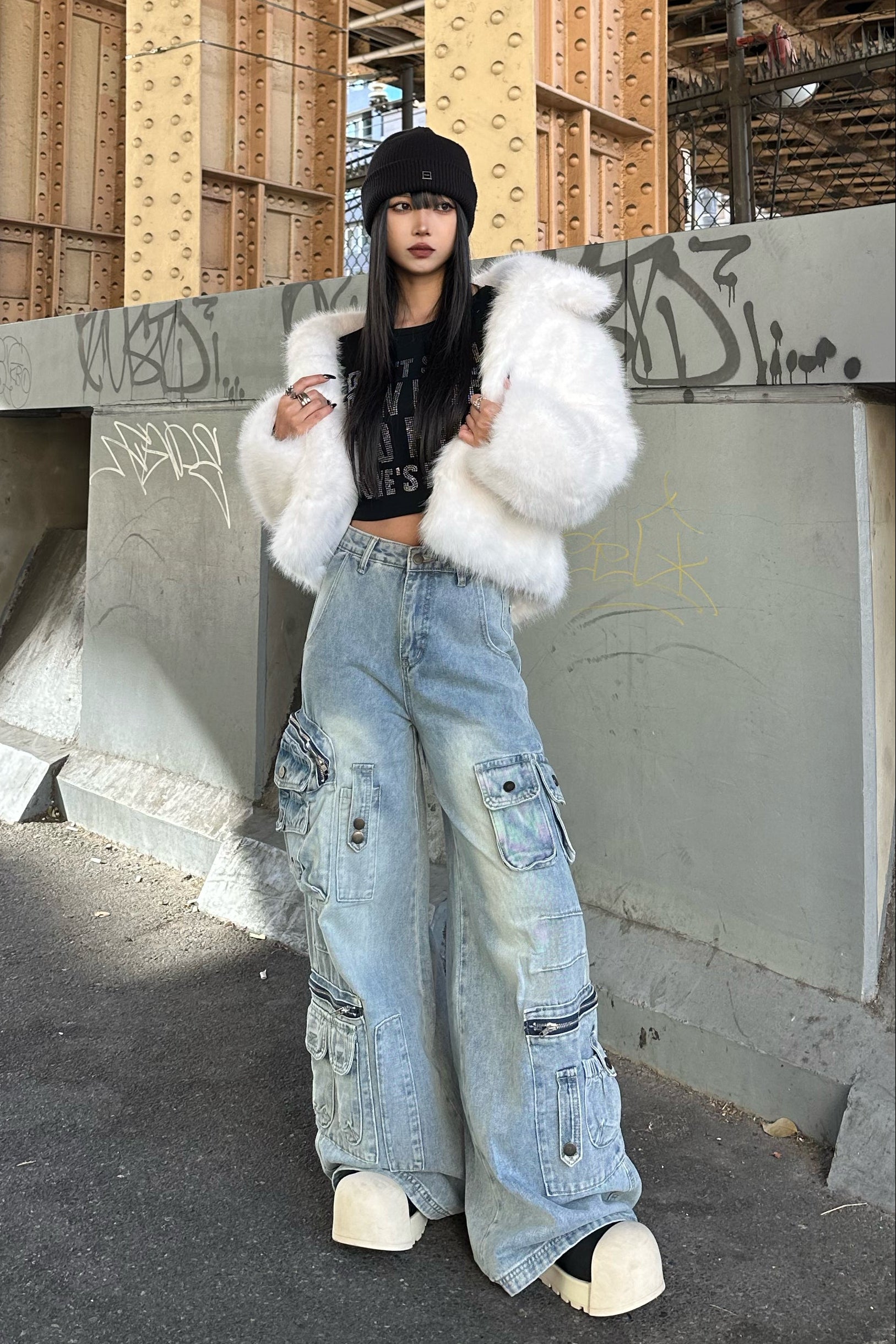 ウォッシュドマルチポケットカーゴパンツ KSG19387