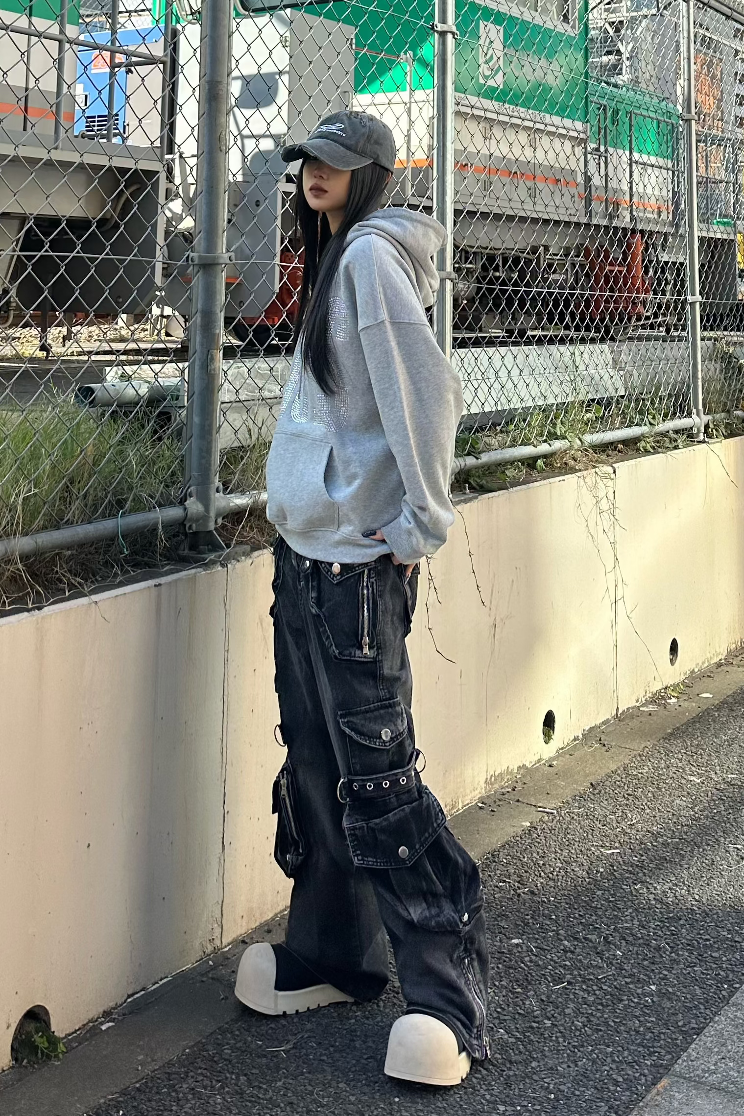 サイドベルトマルチポケットパンツ KSG19395