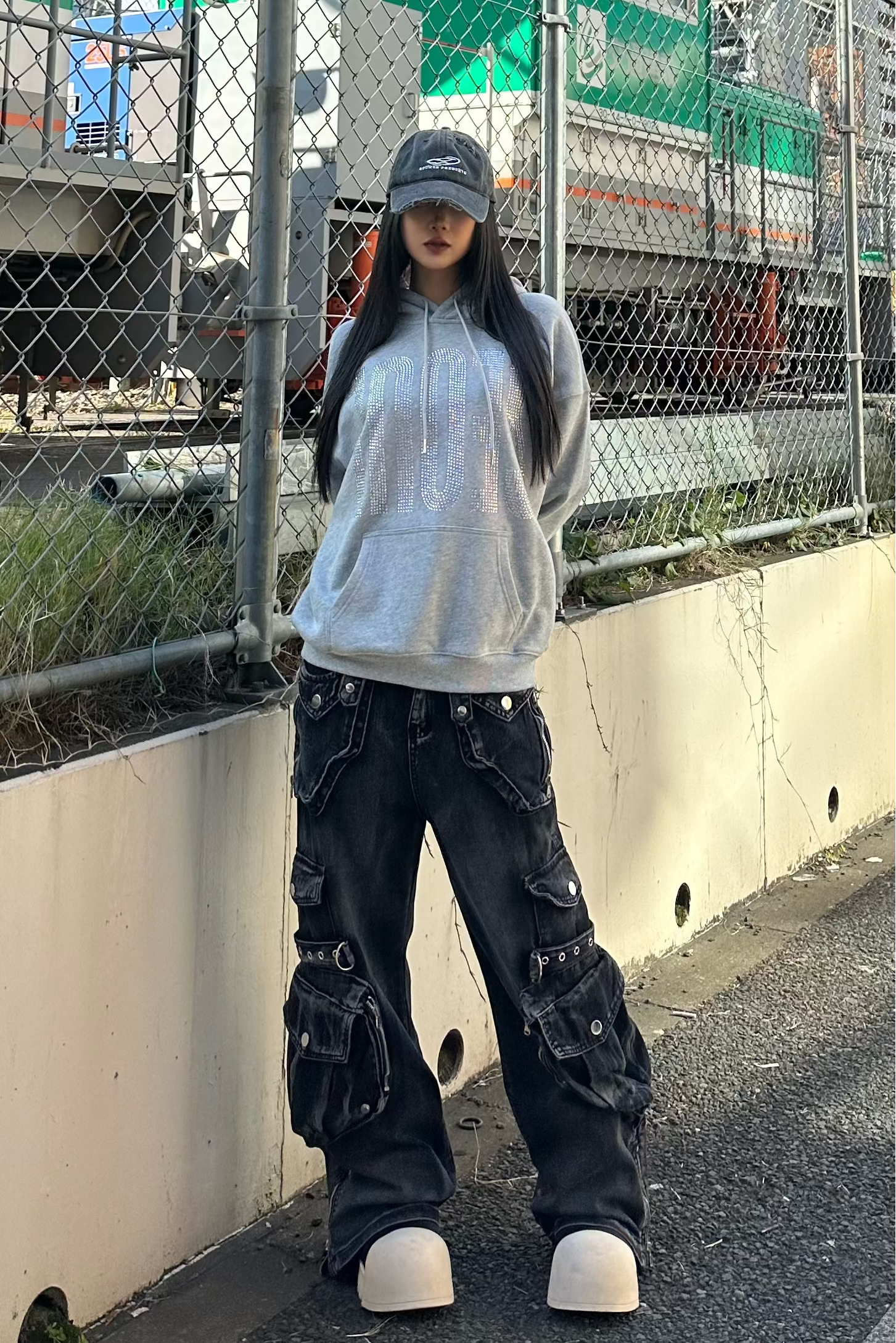 サイドベルトマルチポケットパンツ KSG19395