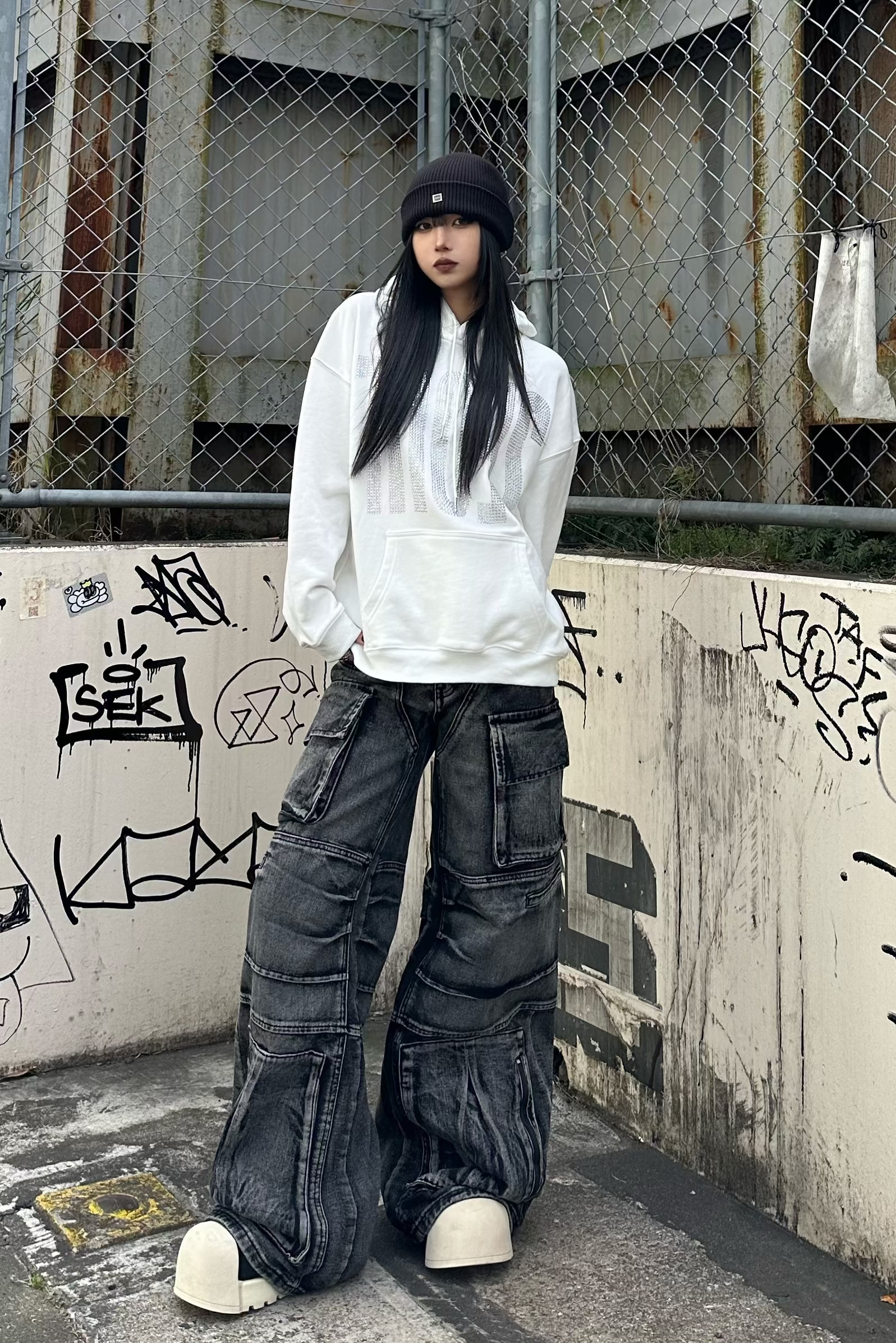 マルチポケットロングストリングパンツ KSG19394