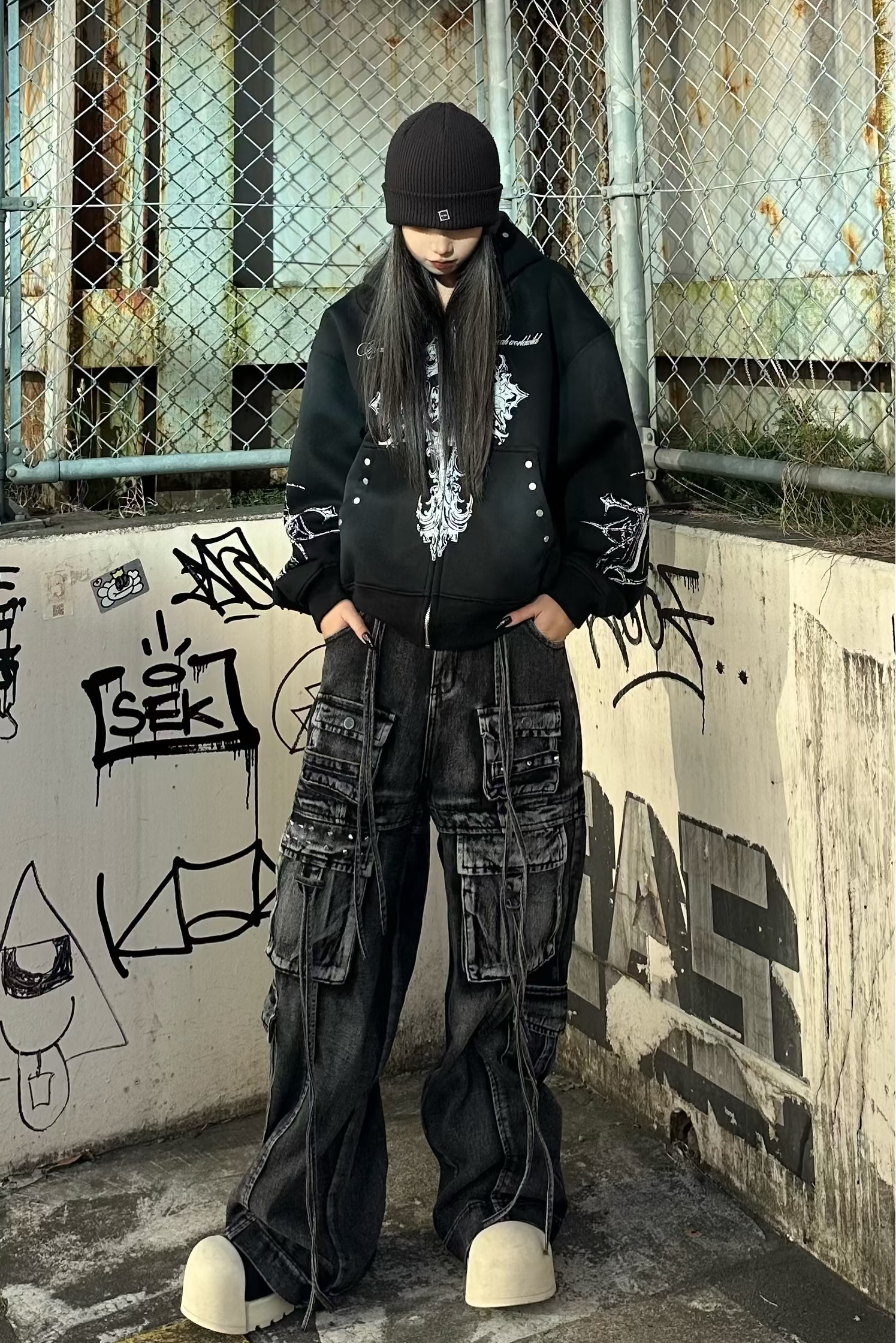 マルチポケットルーズカーゴデニム KSG19393