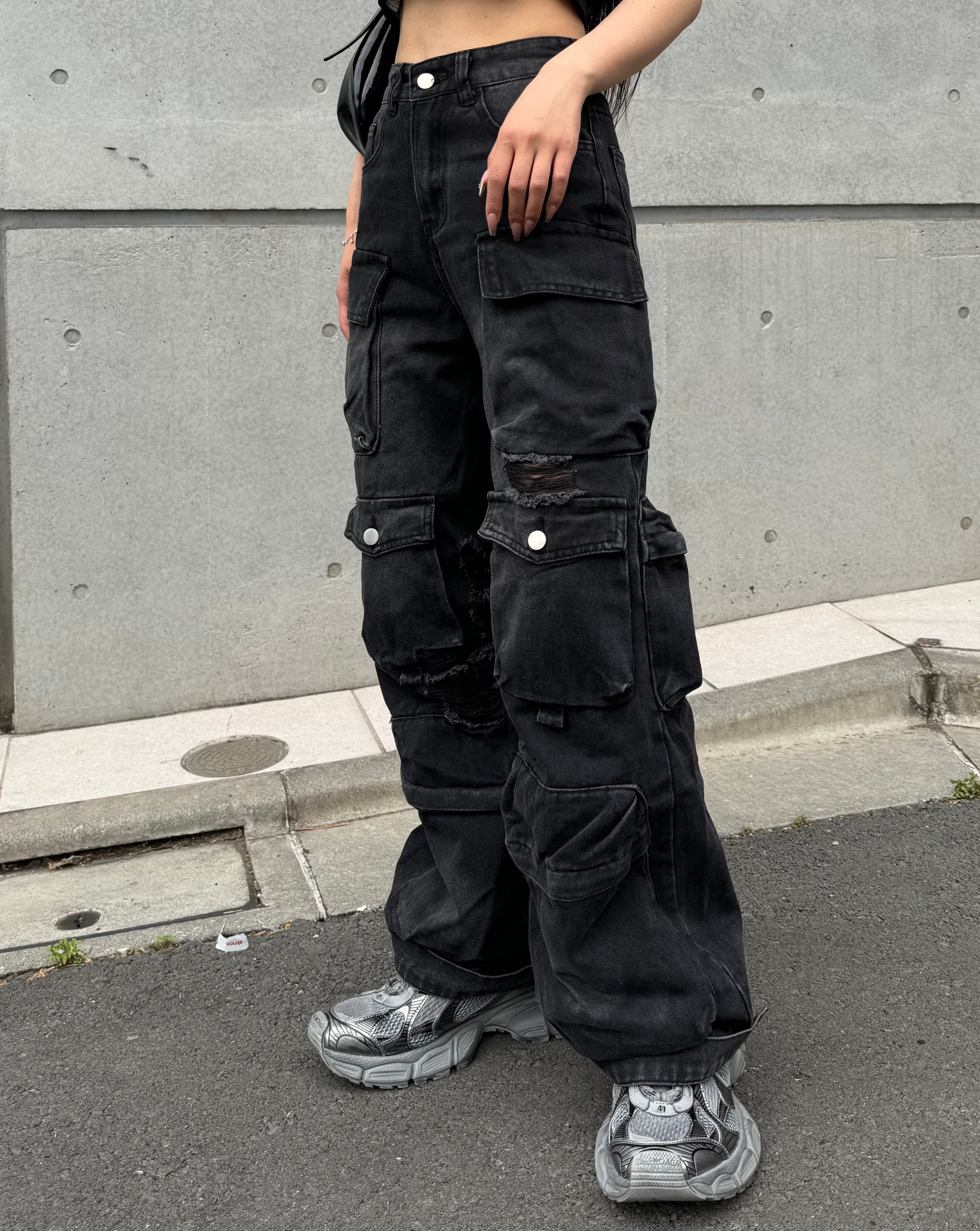 ダメージマルチポケットデニム KSG19131