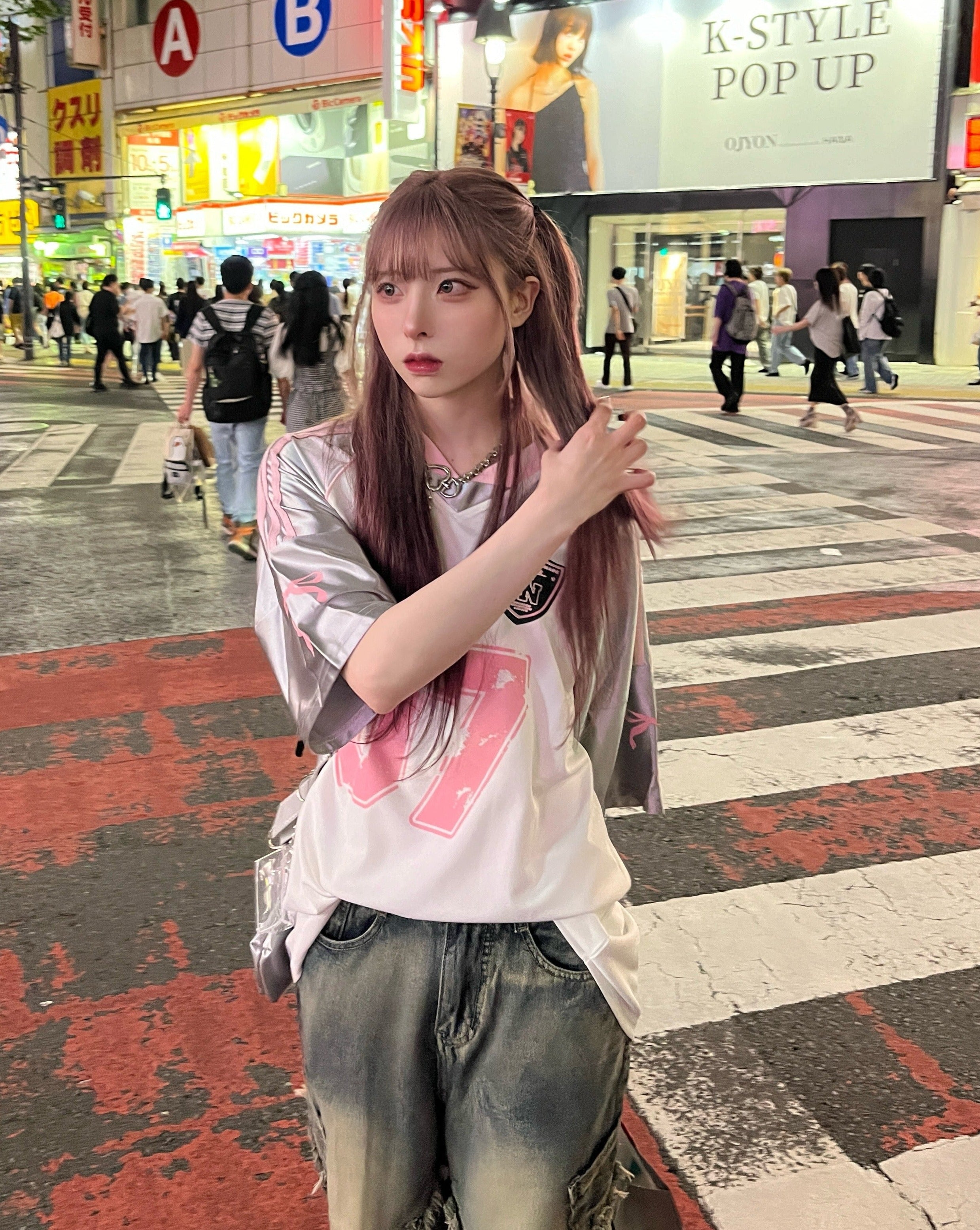 ウォッシュドブルーフリンジデニム KSG19121