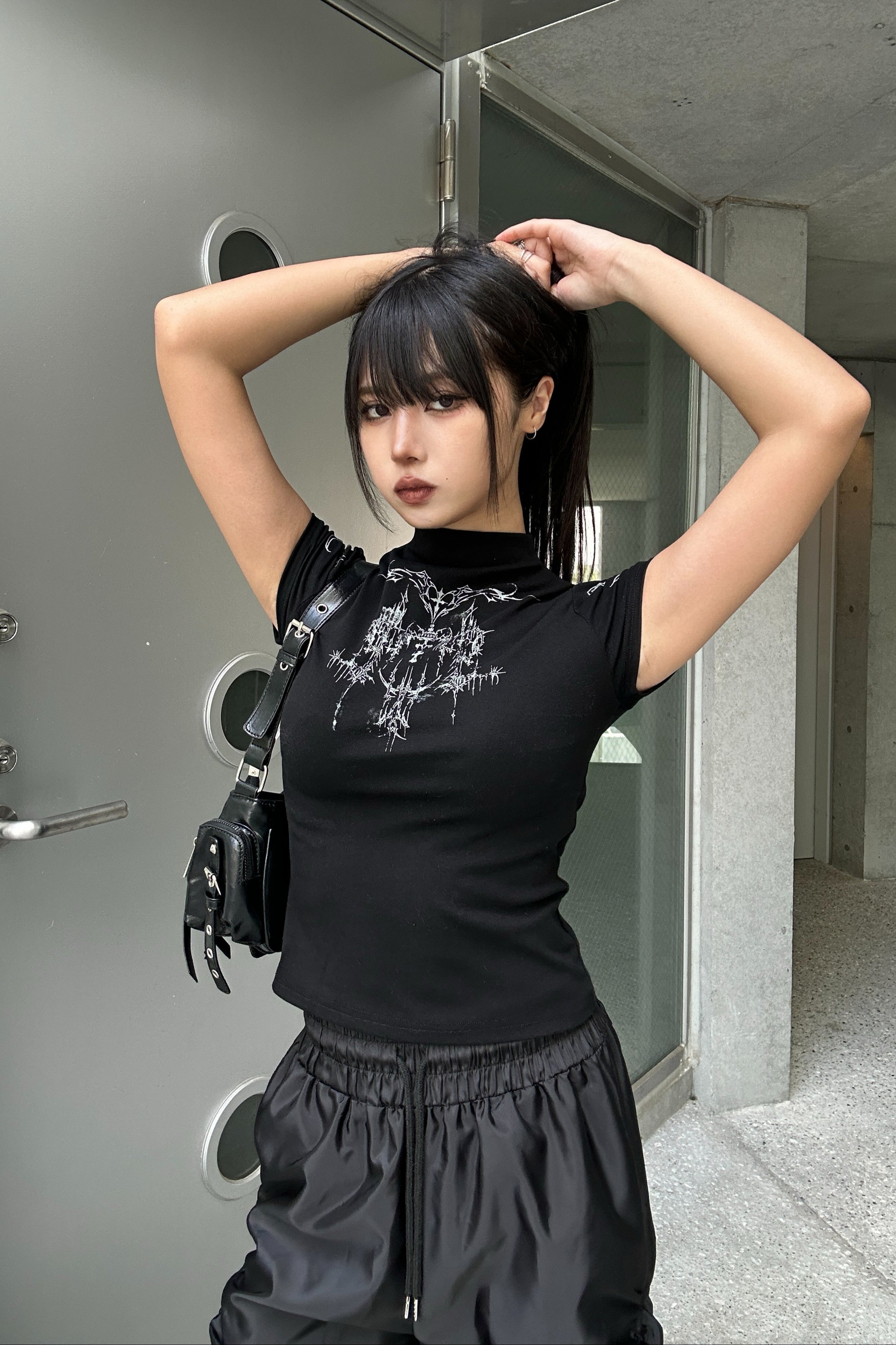 lily pattern short tops KSG20822