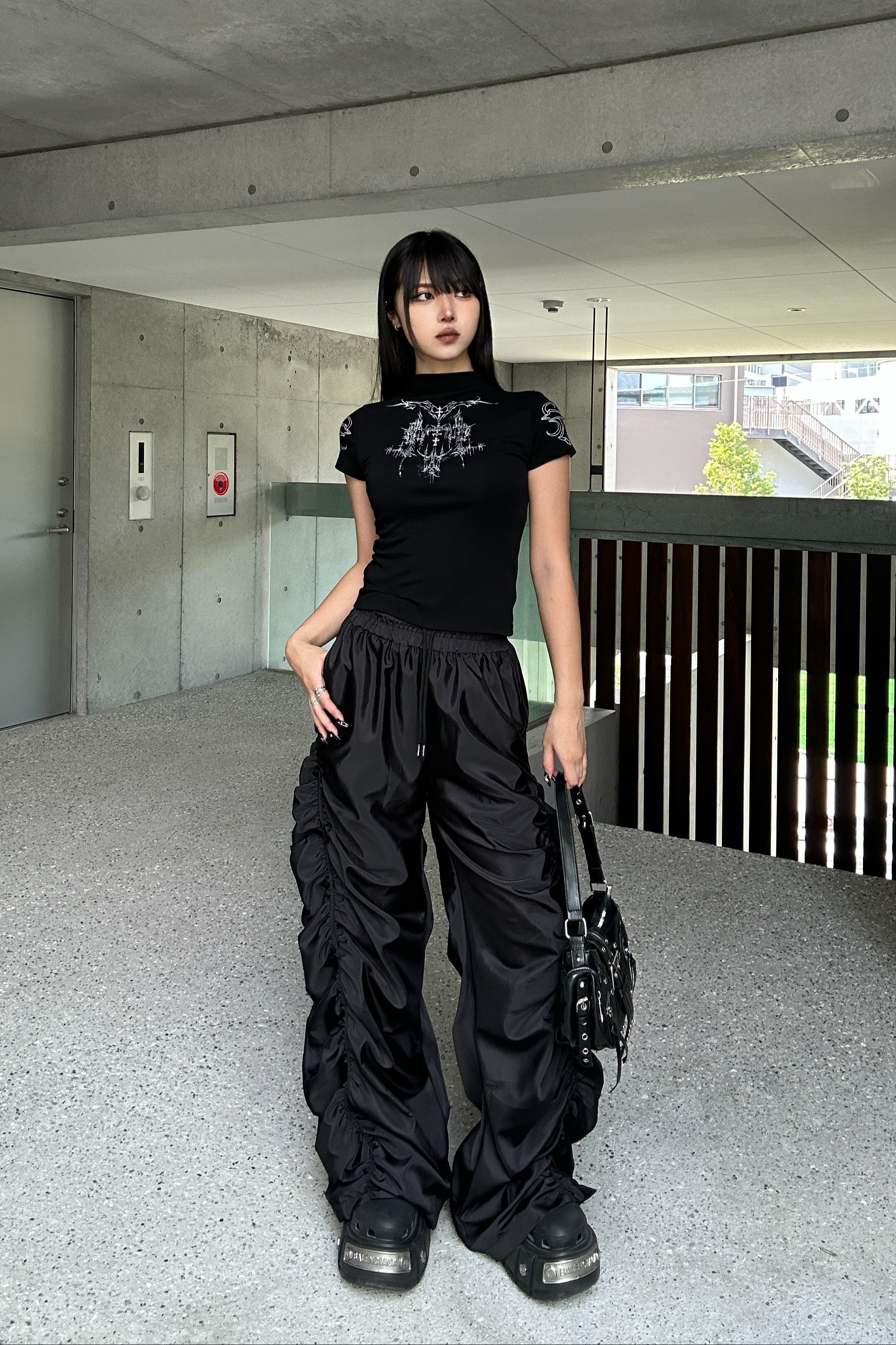 lily pattern short tops KSG20822