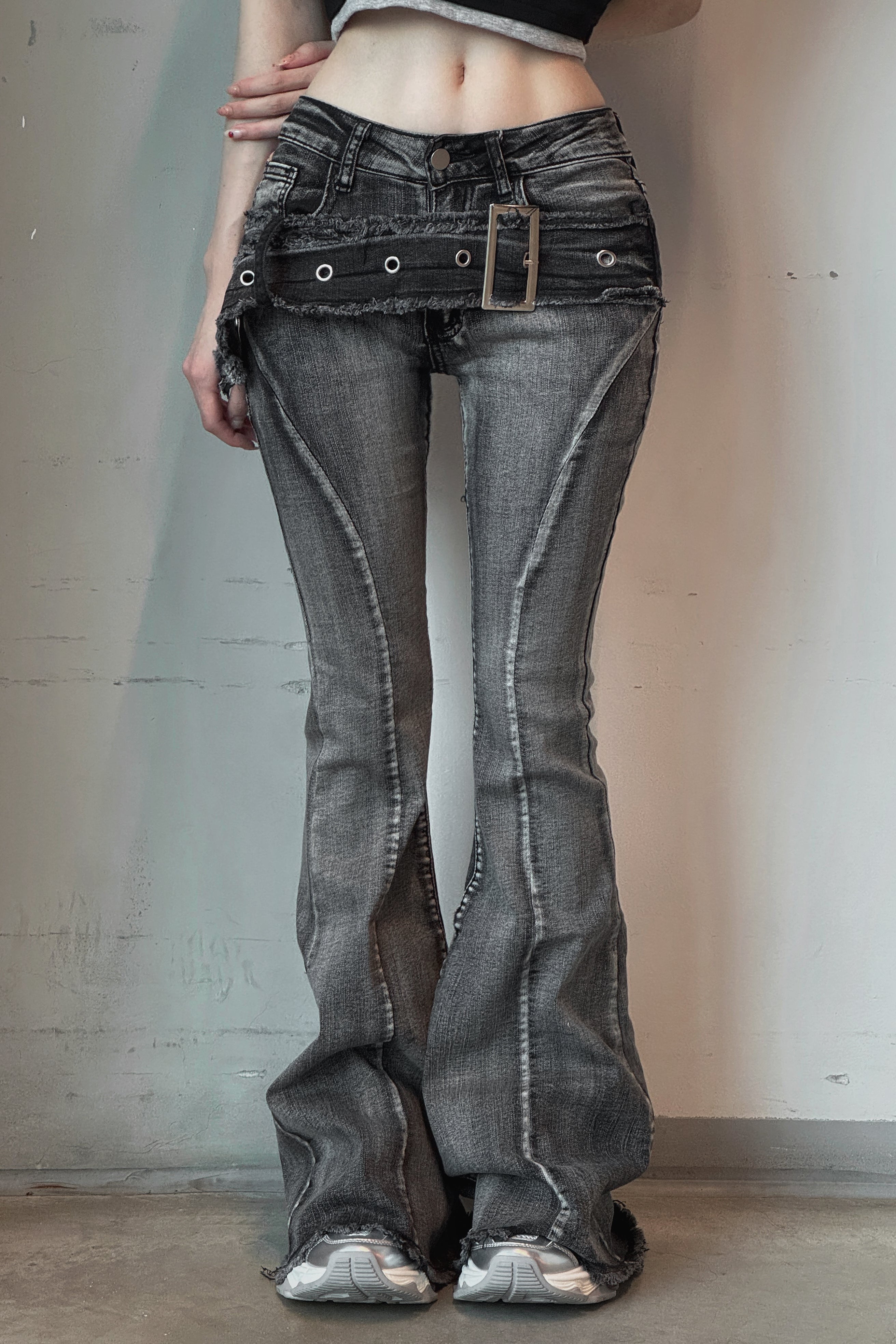 ベルトラインフレアデニム KSG19427