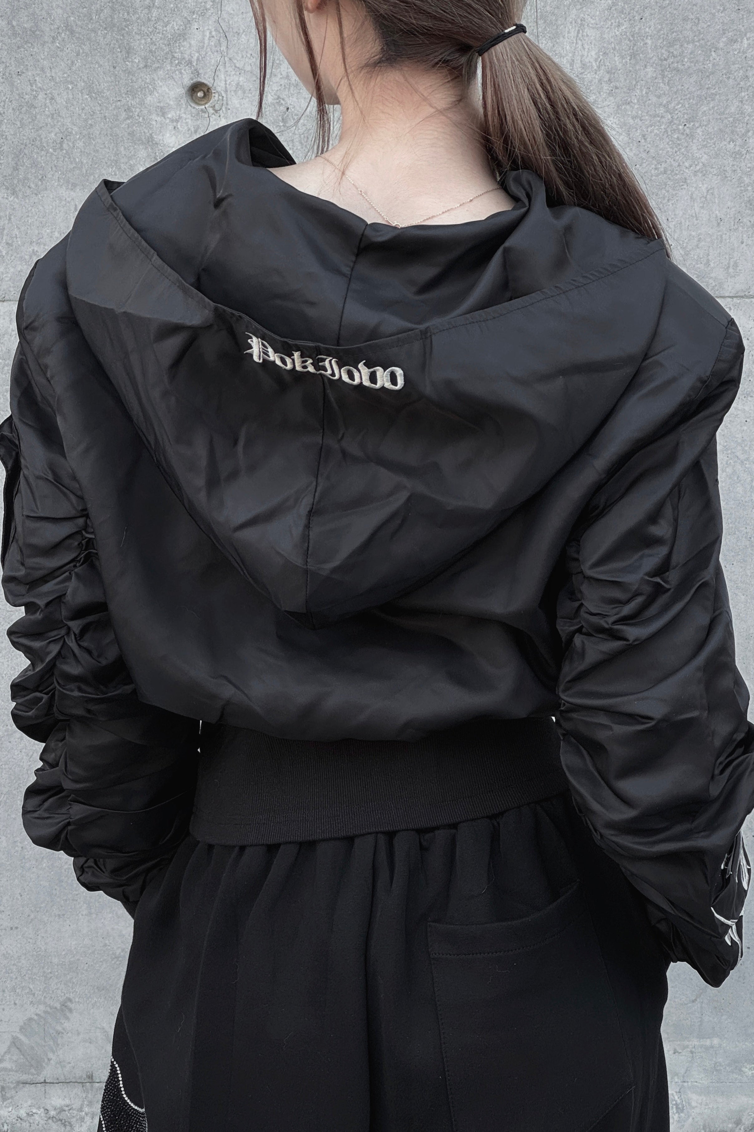 レタリングナイロンジップジャケット KSG30079