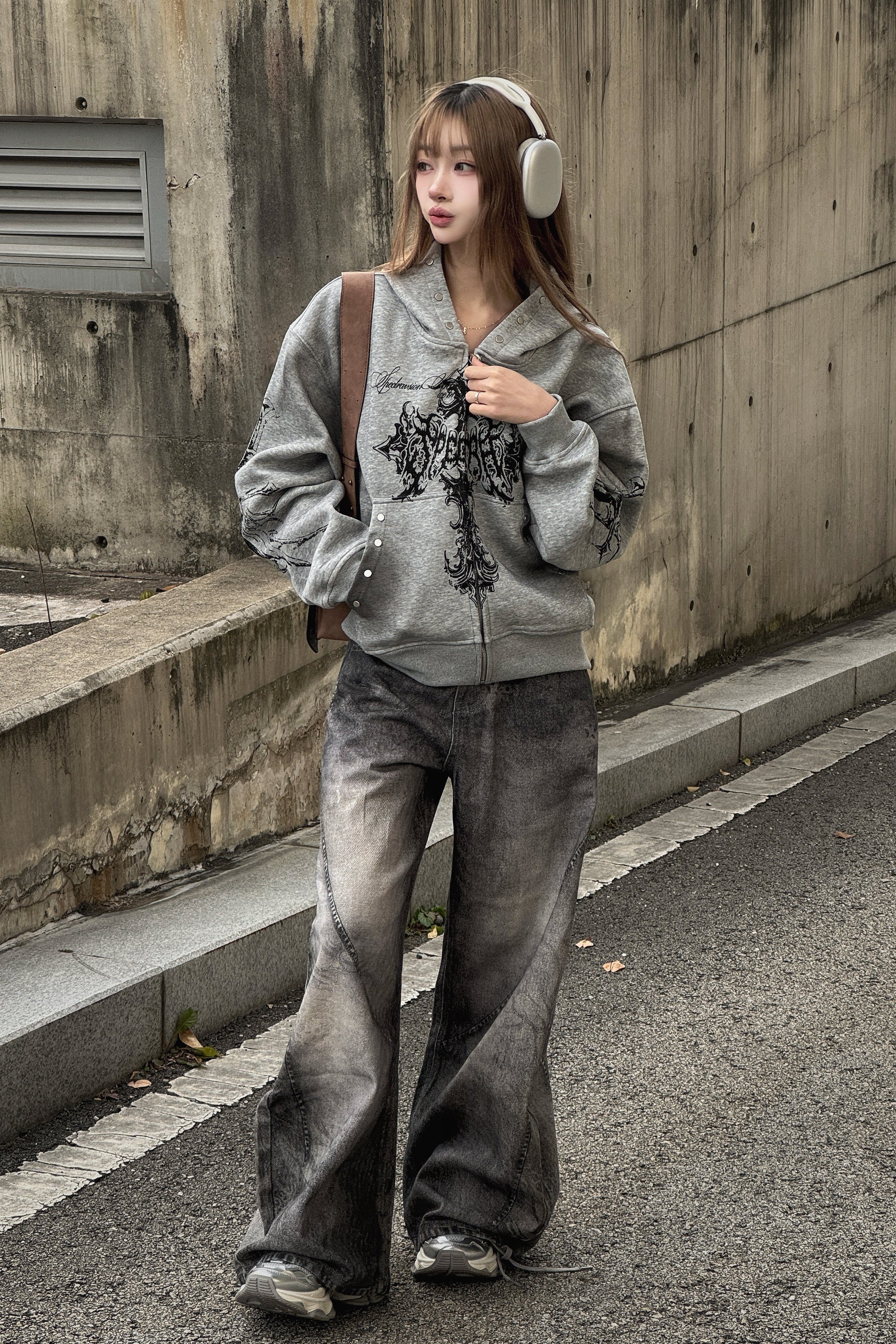 ウォッシュドワイドバギーデニム KSG19386