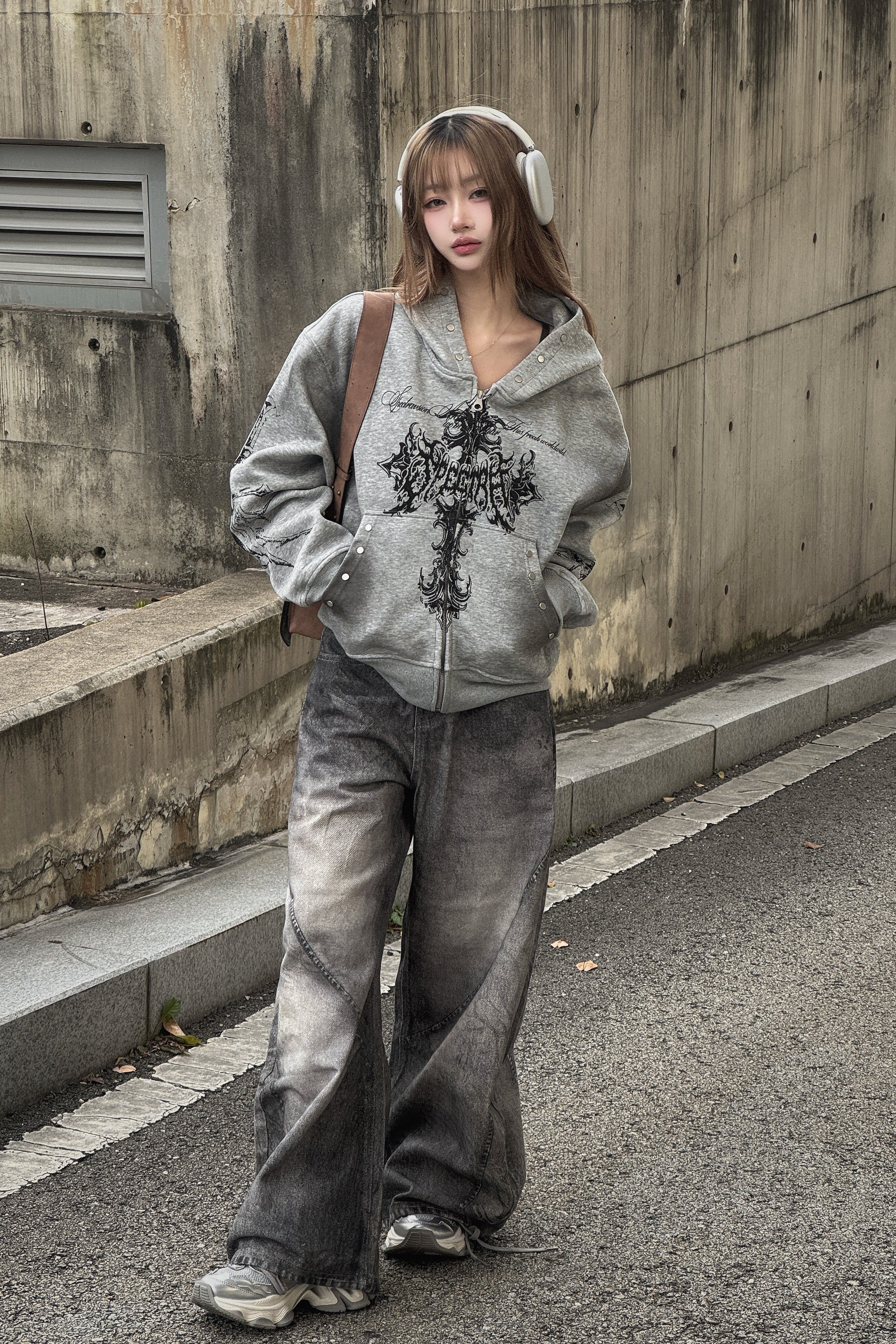 ウォッシュドワイドバギーデニム KSG19386