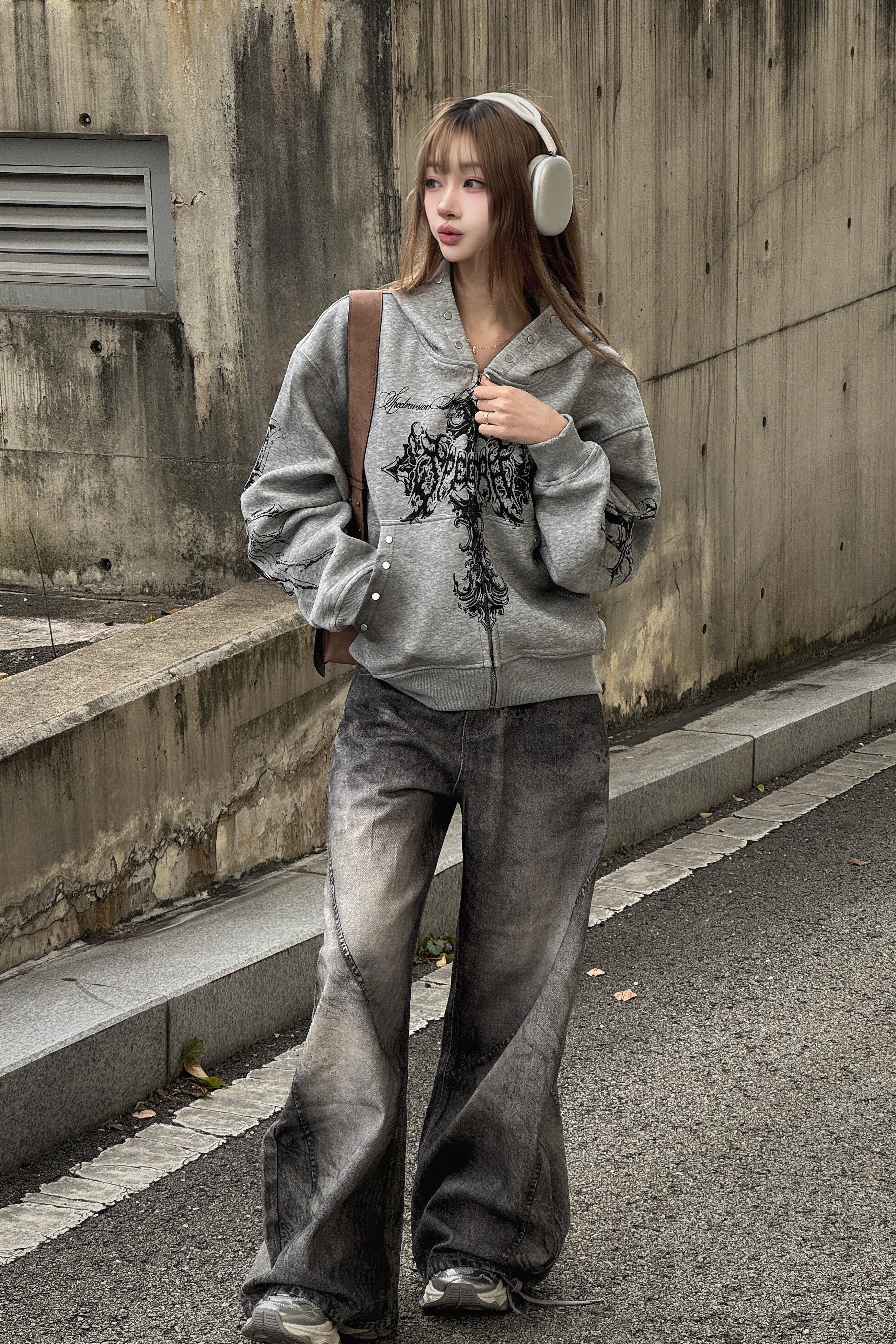 ウォッシュドクロスジップアップパーカー KSG21123