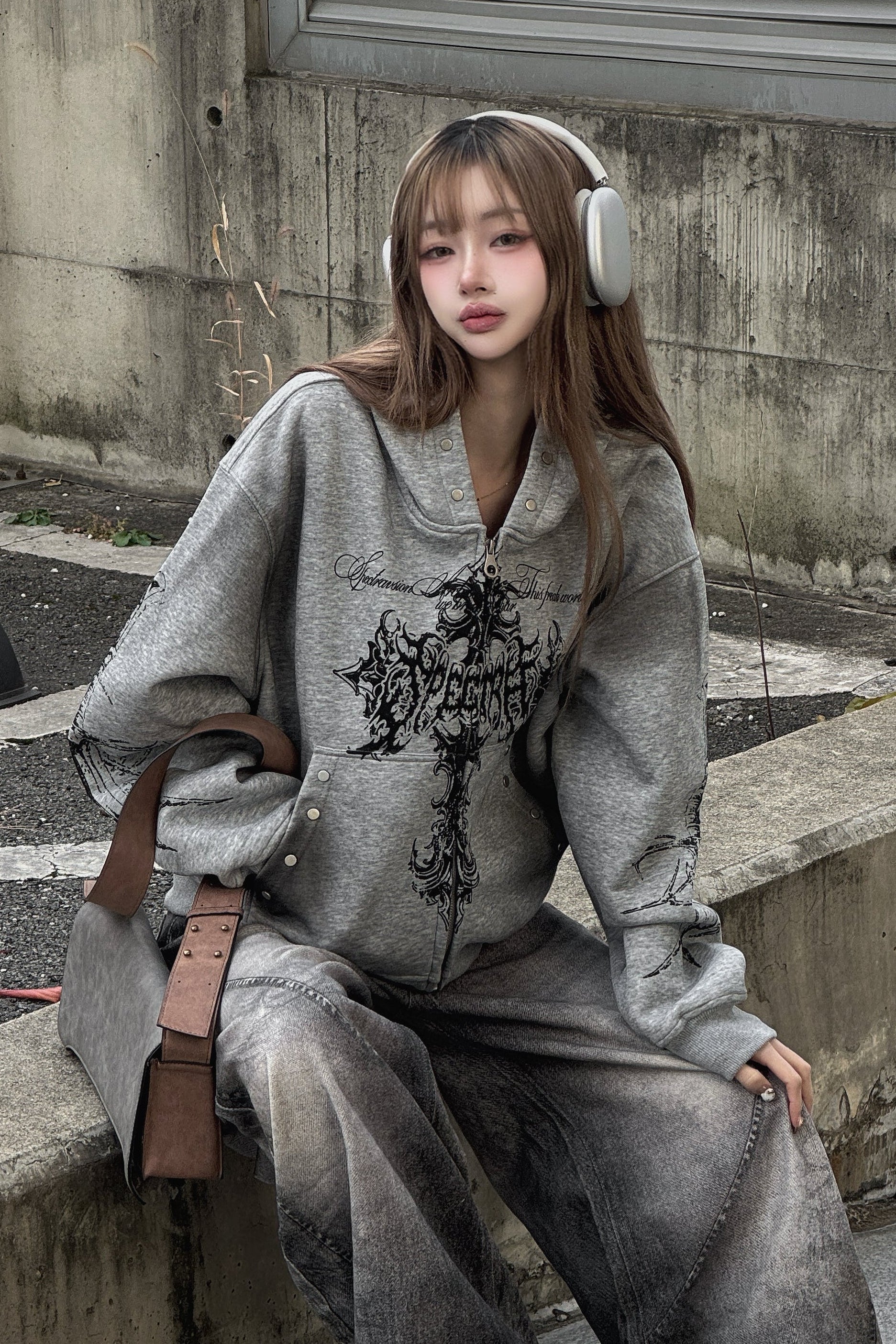 ウォッシュドクロスジップアップパーカー KSG21123