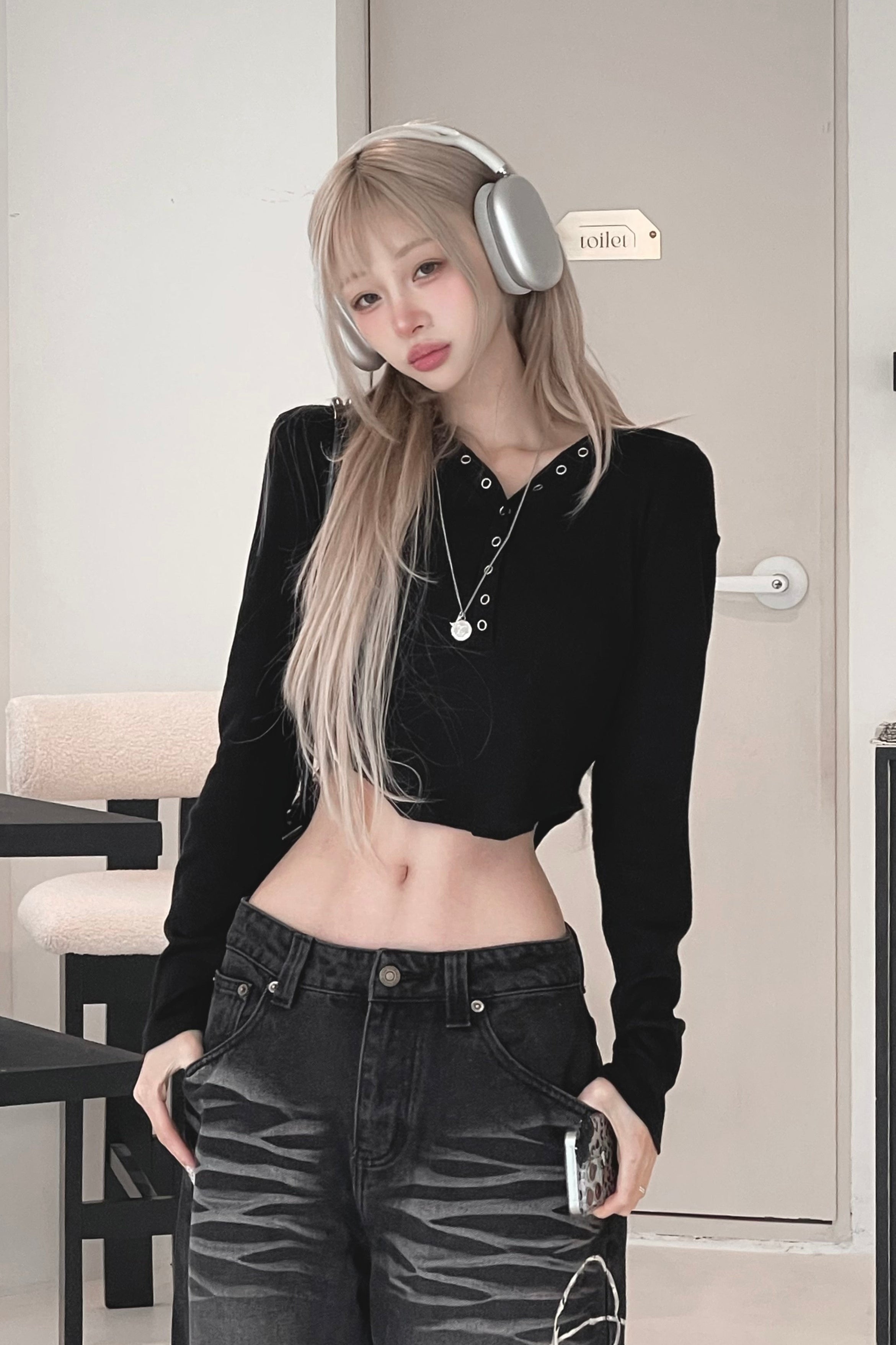 バッククロスフーディートップス KSG21177