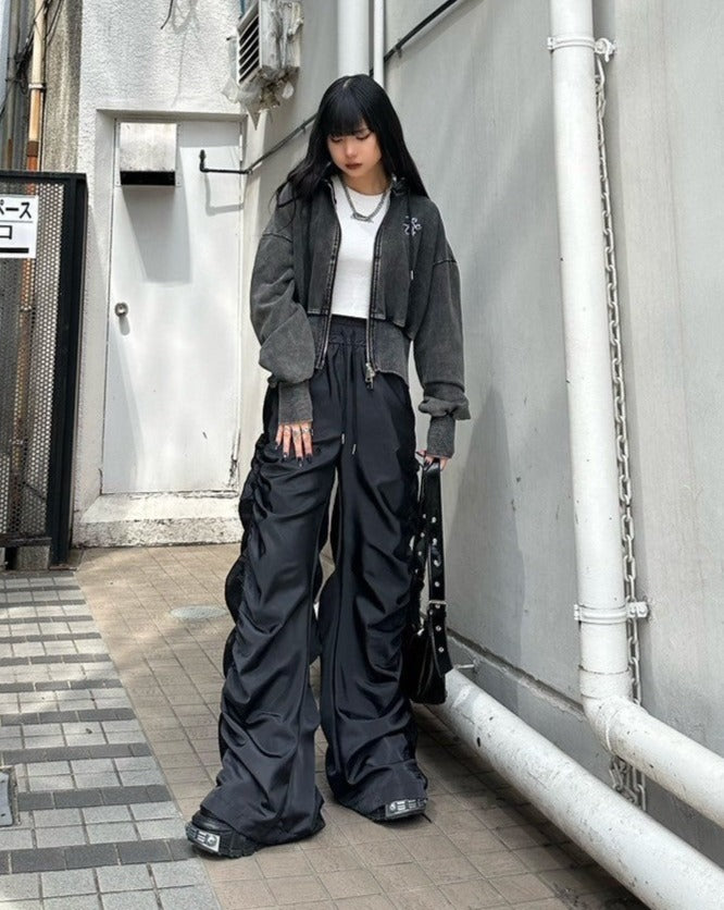 ワイドシャーリングモップパンツ KSG19205