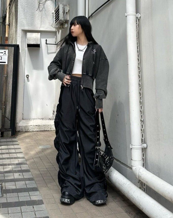 ワイドシャーリングモップパンツ KSG19205