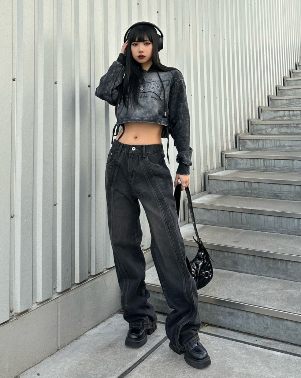 グラデーションロゴレタリングパーカー KSG20783