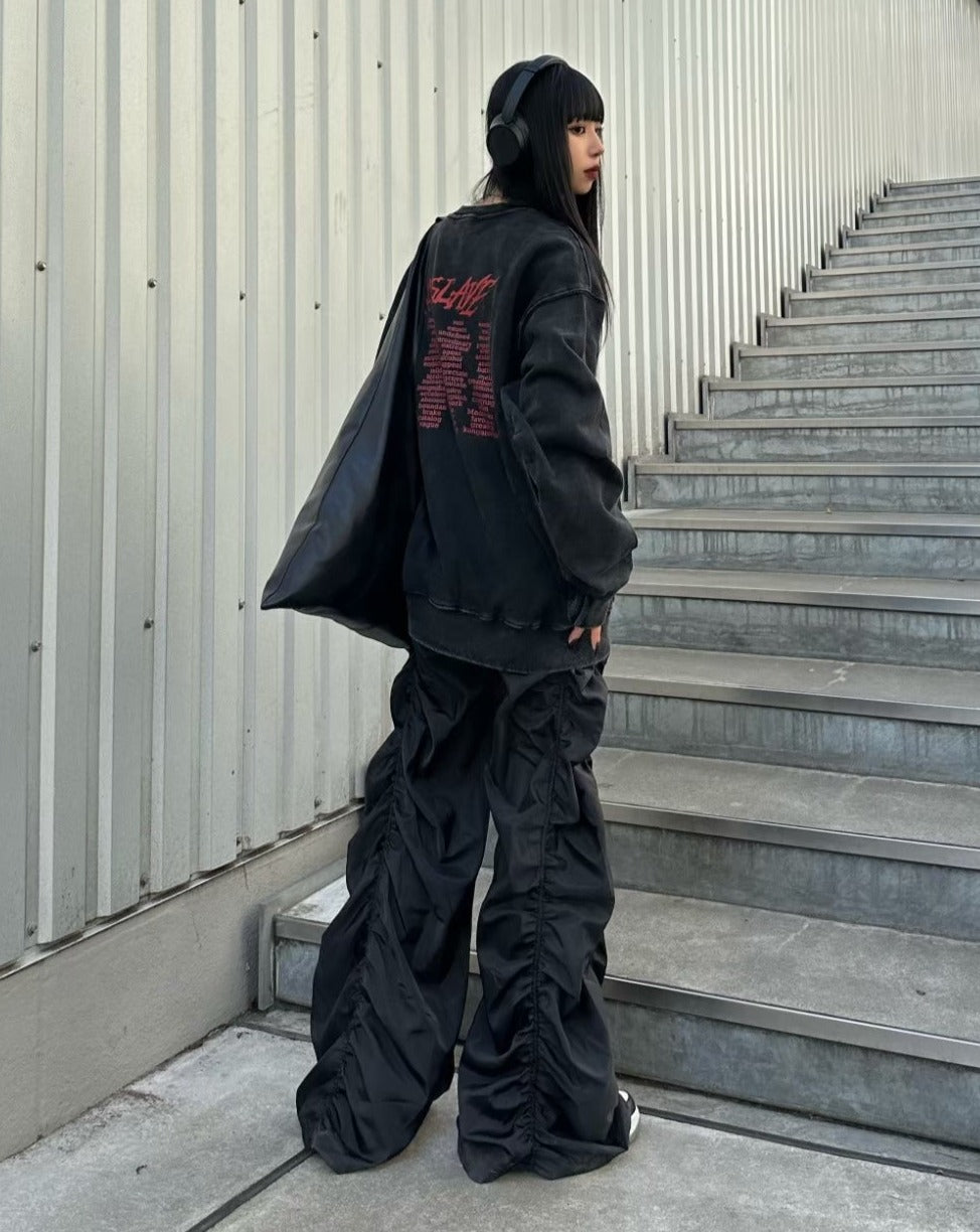 ワイドシャーリングモップパンツ KSG19205