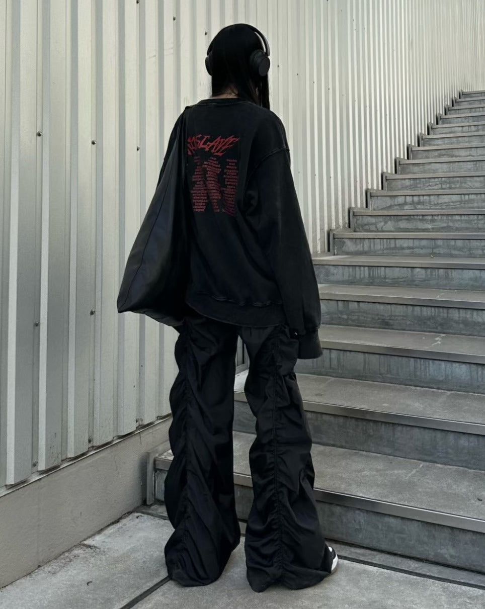 ワイドシャーリングモップパンツ KSG19205