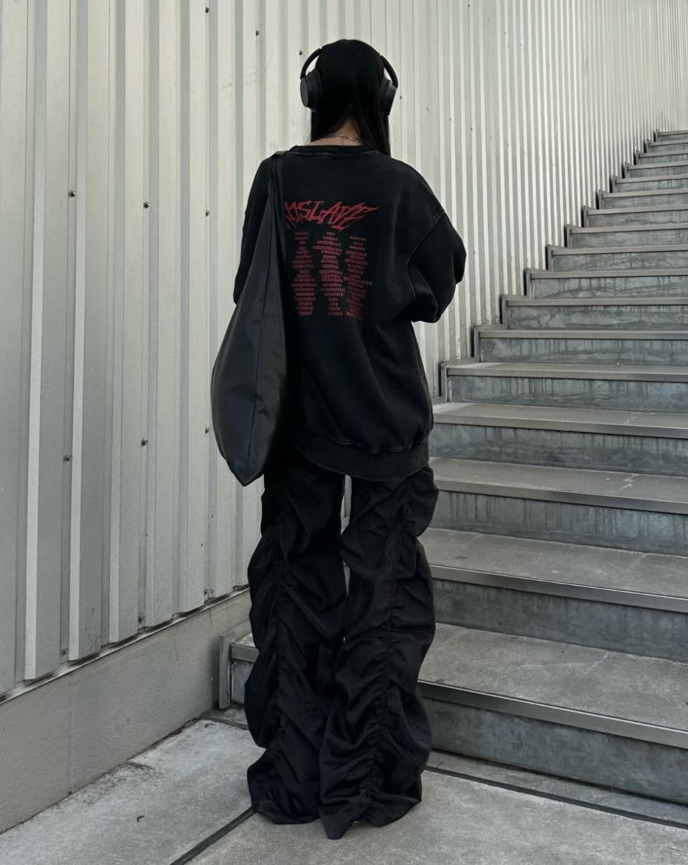 ワイドシャーリングモップパンツ KSG19205