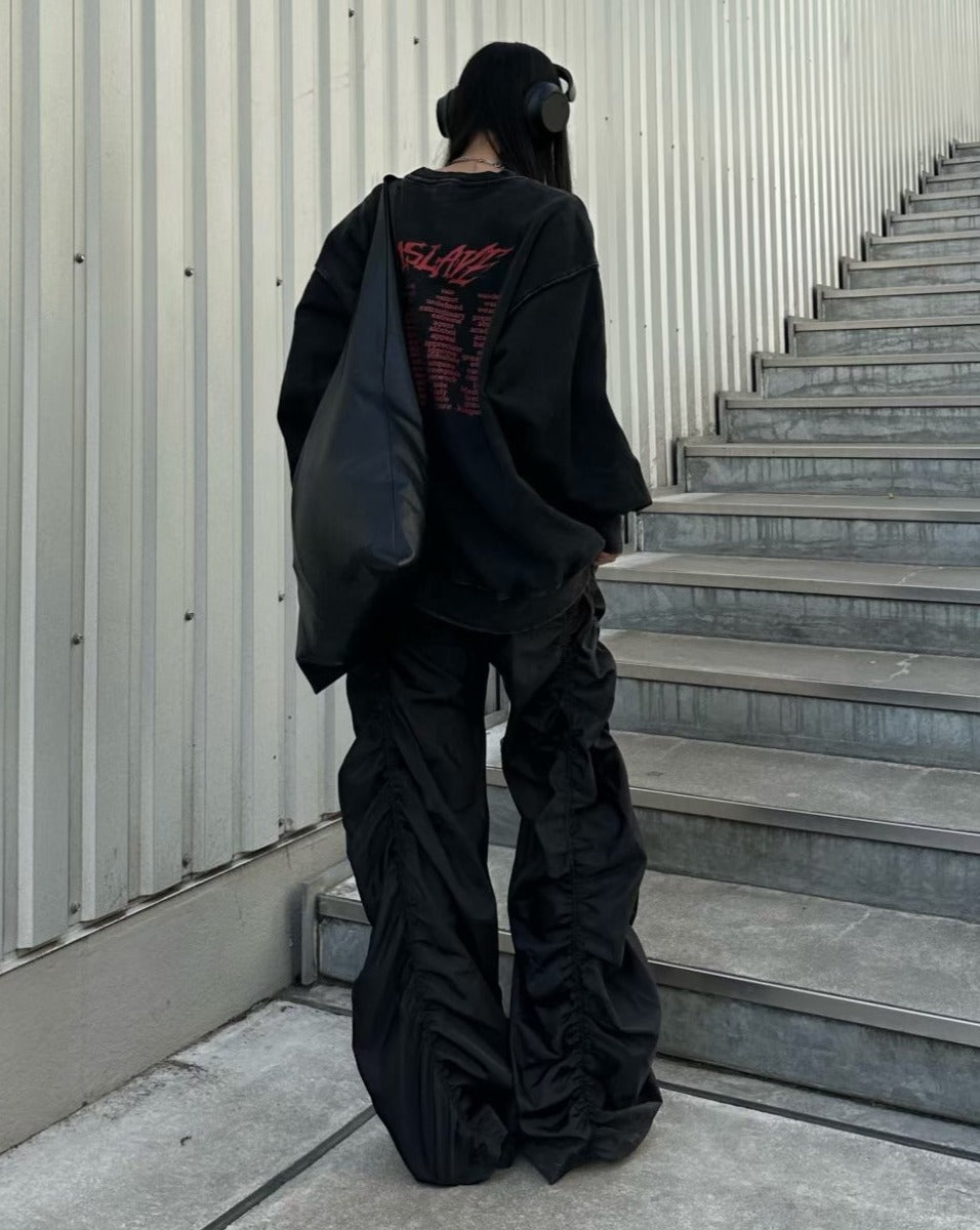 ワイドシャーリングモップパンツ KSG19205