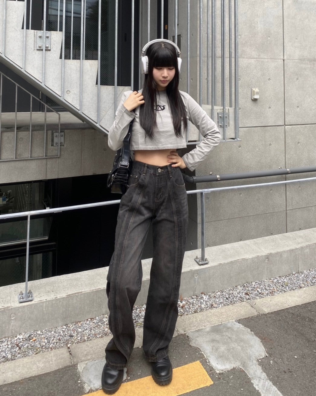 ストリートウォッシュルーズデニムパンツ KSG17728