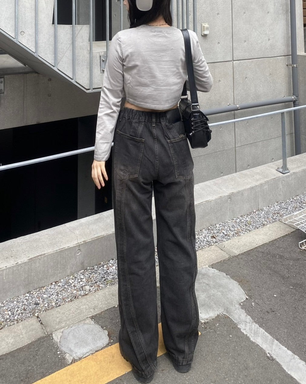 ストリートウォッシュルーズデニムパンツ KSG17728