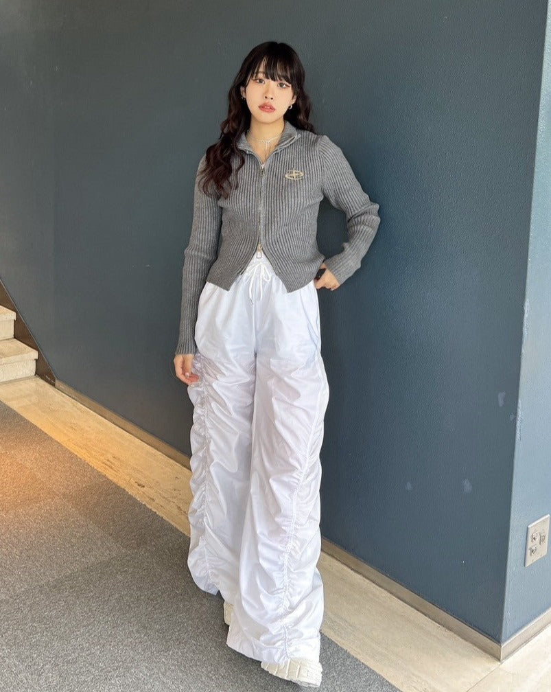 ワイドシャーリングモップパンツ KSG19205