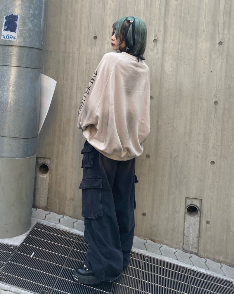 ダメージドルマンレタリングスウェット KSG20719