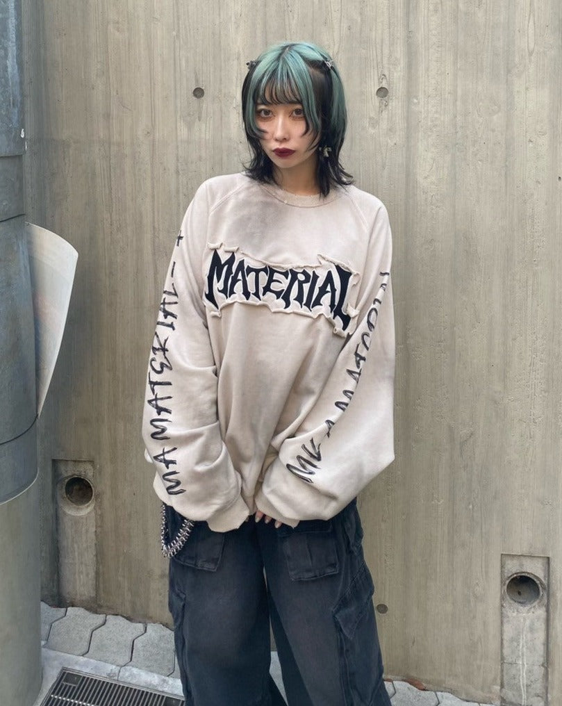 ダメージドルマンレタリングスウェット KSG20719