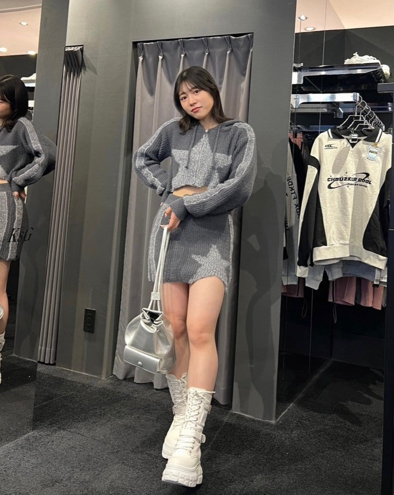 サイドジップ厚底ミドルブーツ KSG40050