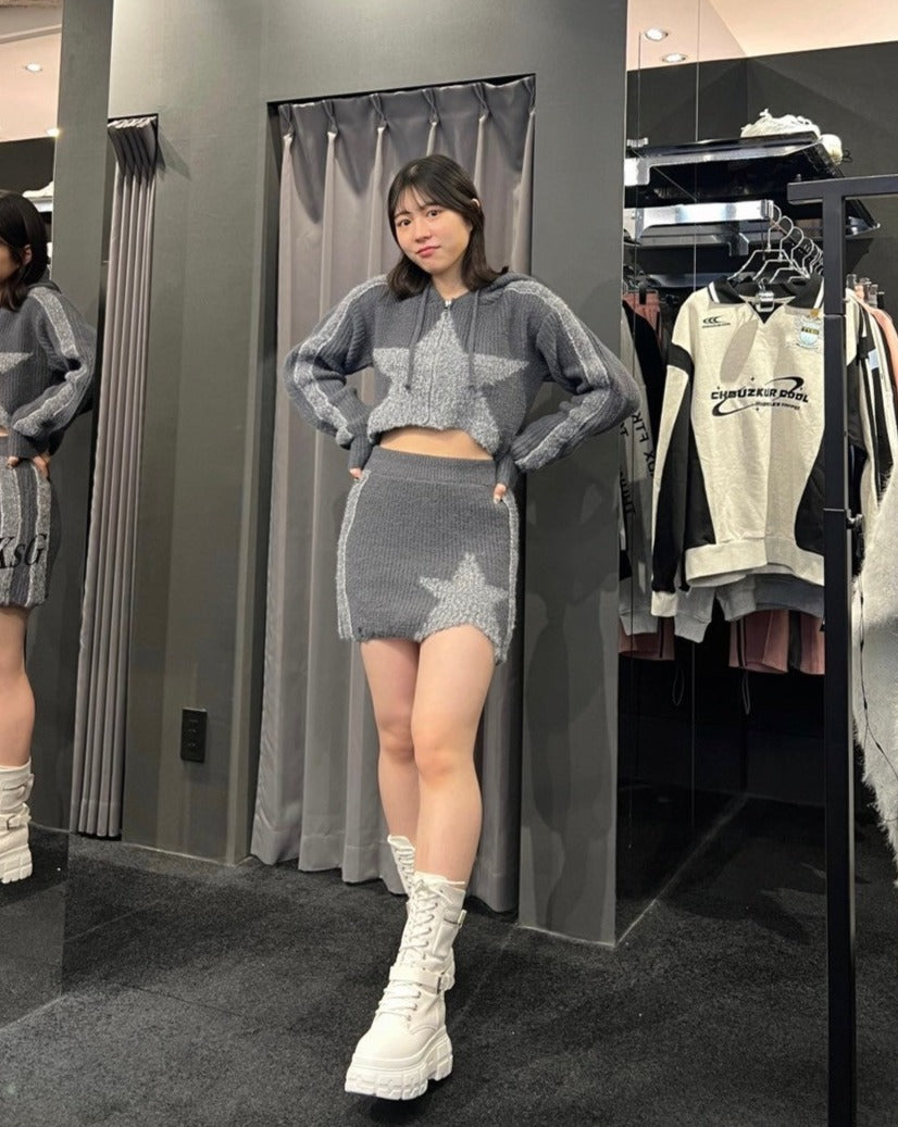 サイドジップ厚底ミドルブーツ KSG40050