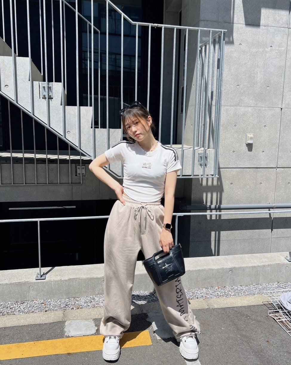 レタリングスウェットパンツ KSG19247