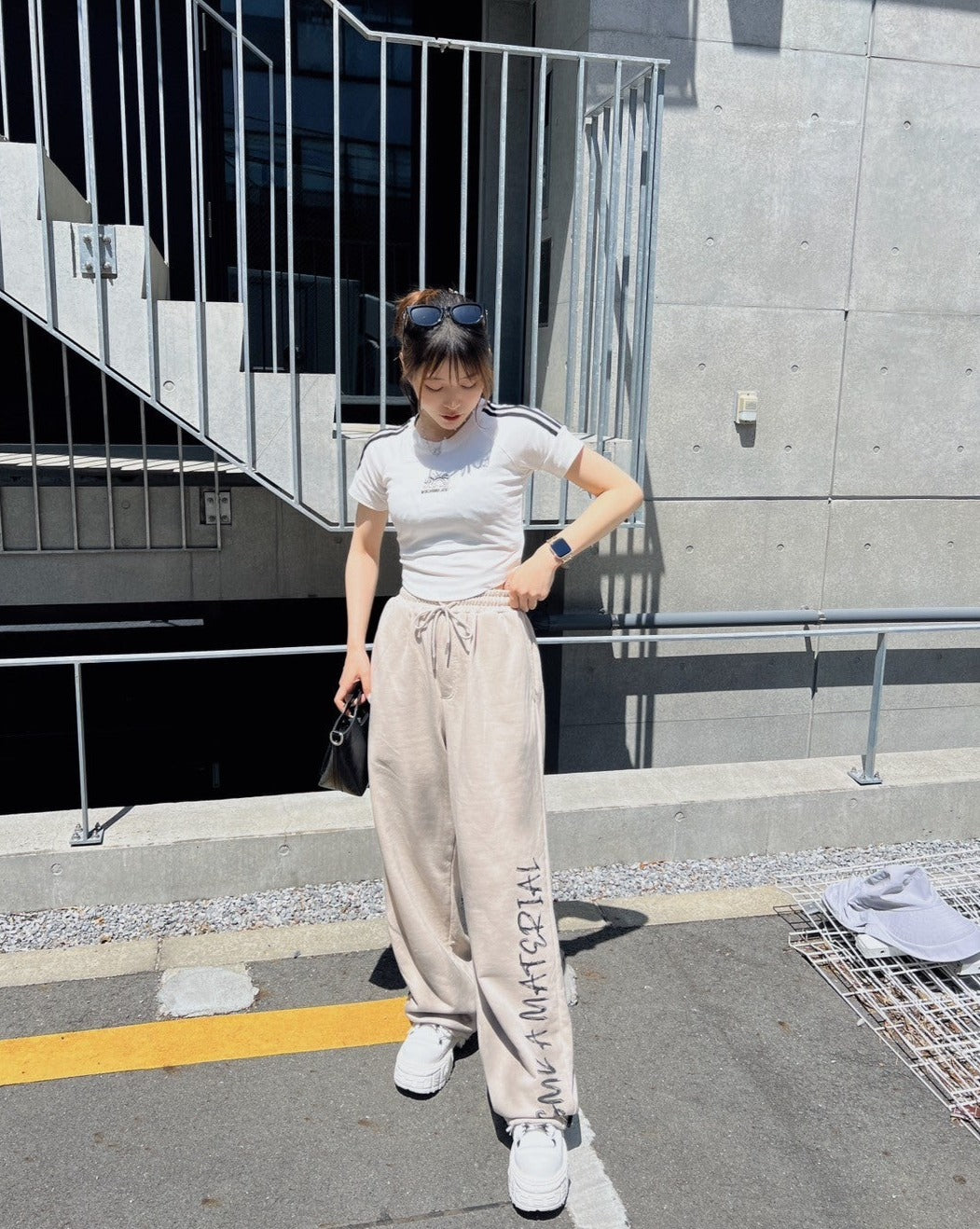 レタリングスウェットパンツ KSG19247