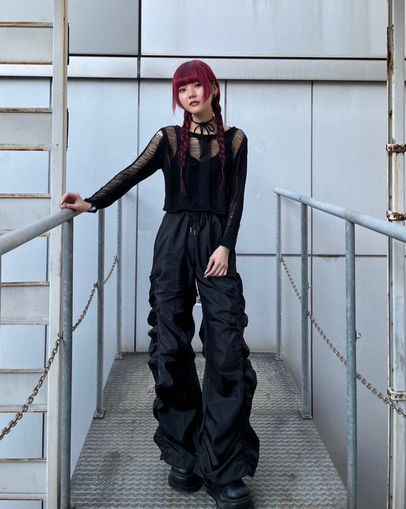 シースルークロップドニット KSG20838