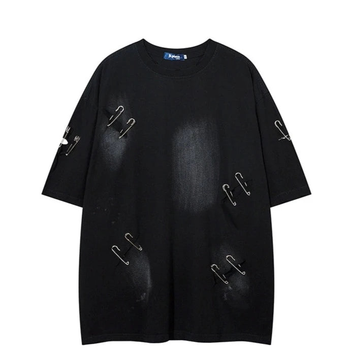 ダメージウォッシュピンTシャツ KSG20816