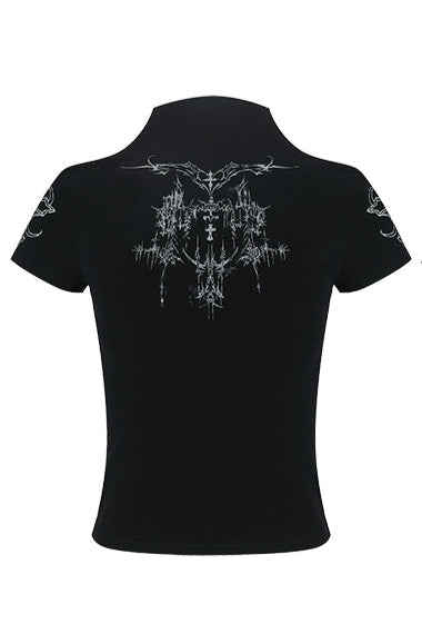 lily pattern short tops KSG20822