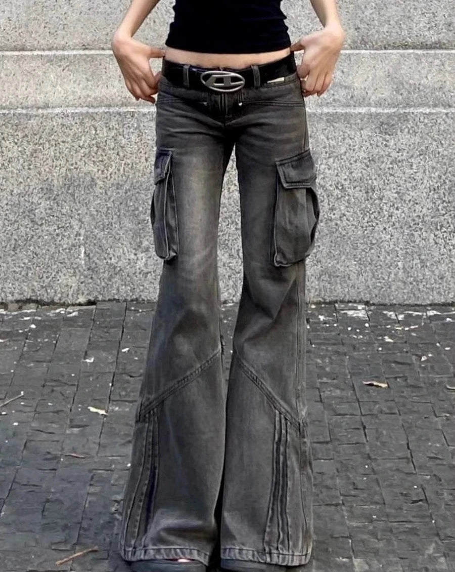 サイドポケットフレアデニム KSG19263