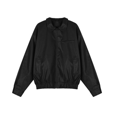 レザージャケット+プリーツスカートセットアップ KSG18762