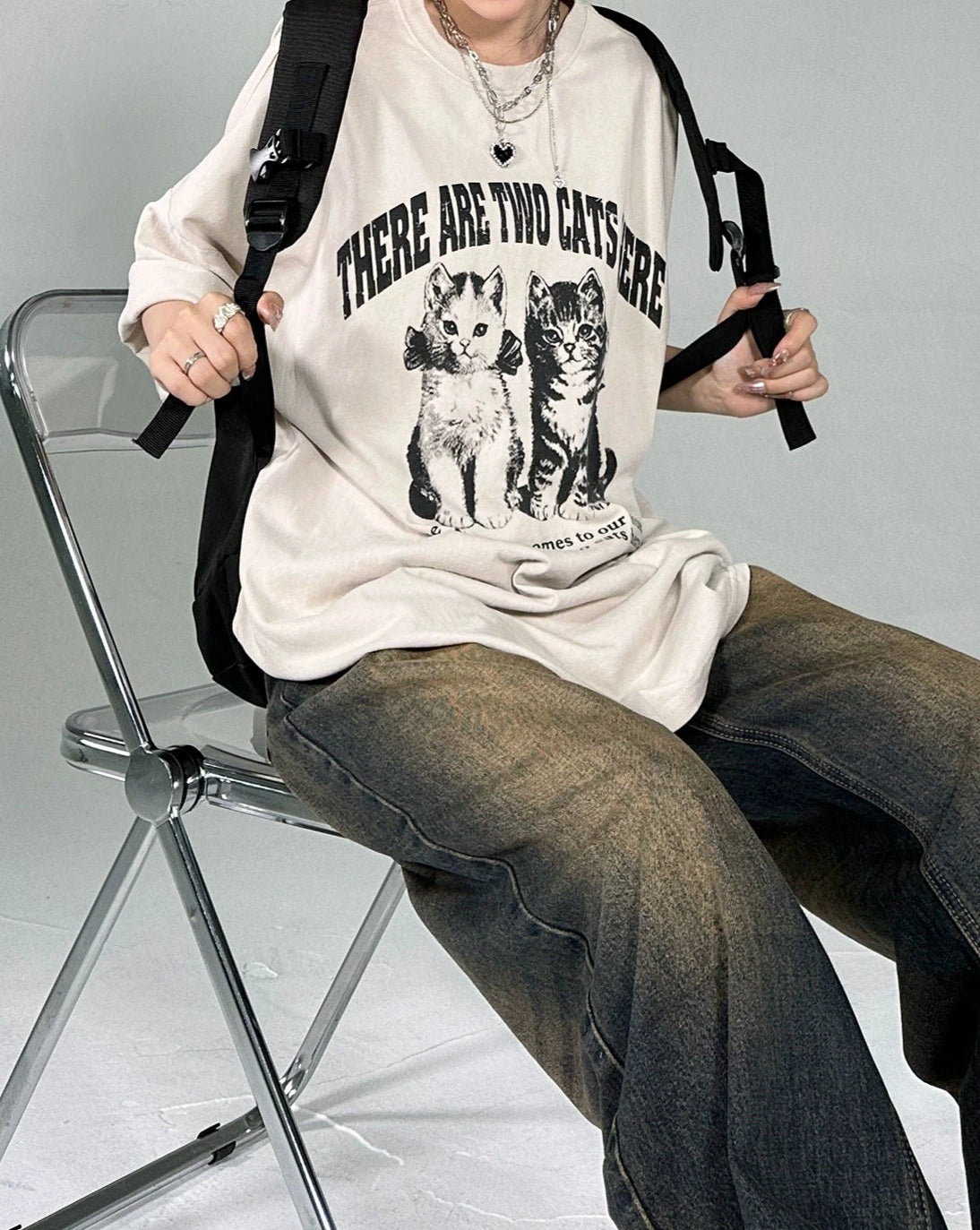 ヴィンテージキャットTシャツ KSG20786