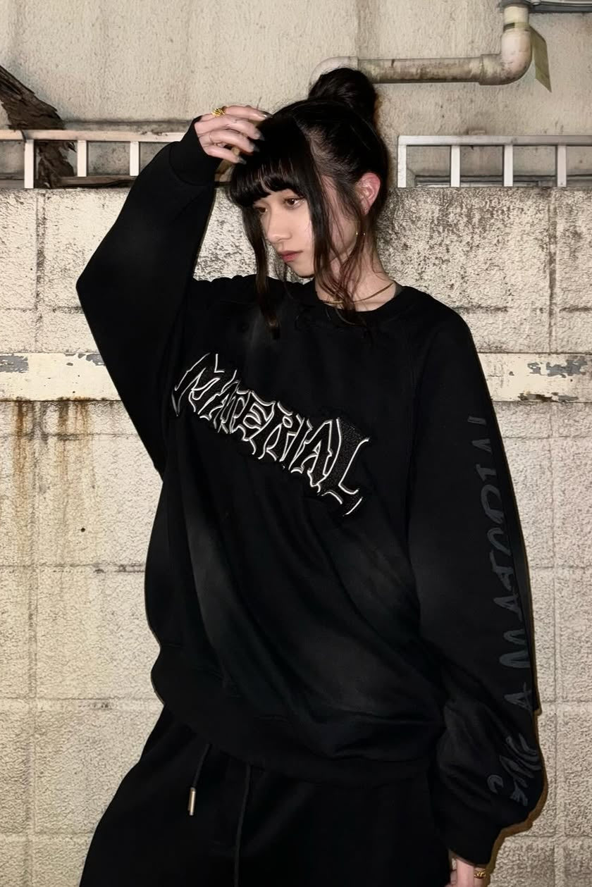 ダメージドルマンレタリングスウェット KSG20719