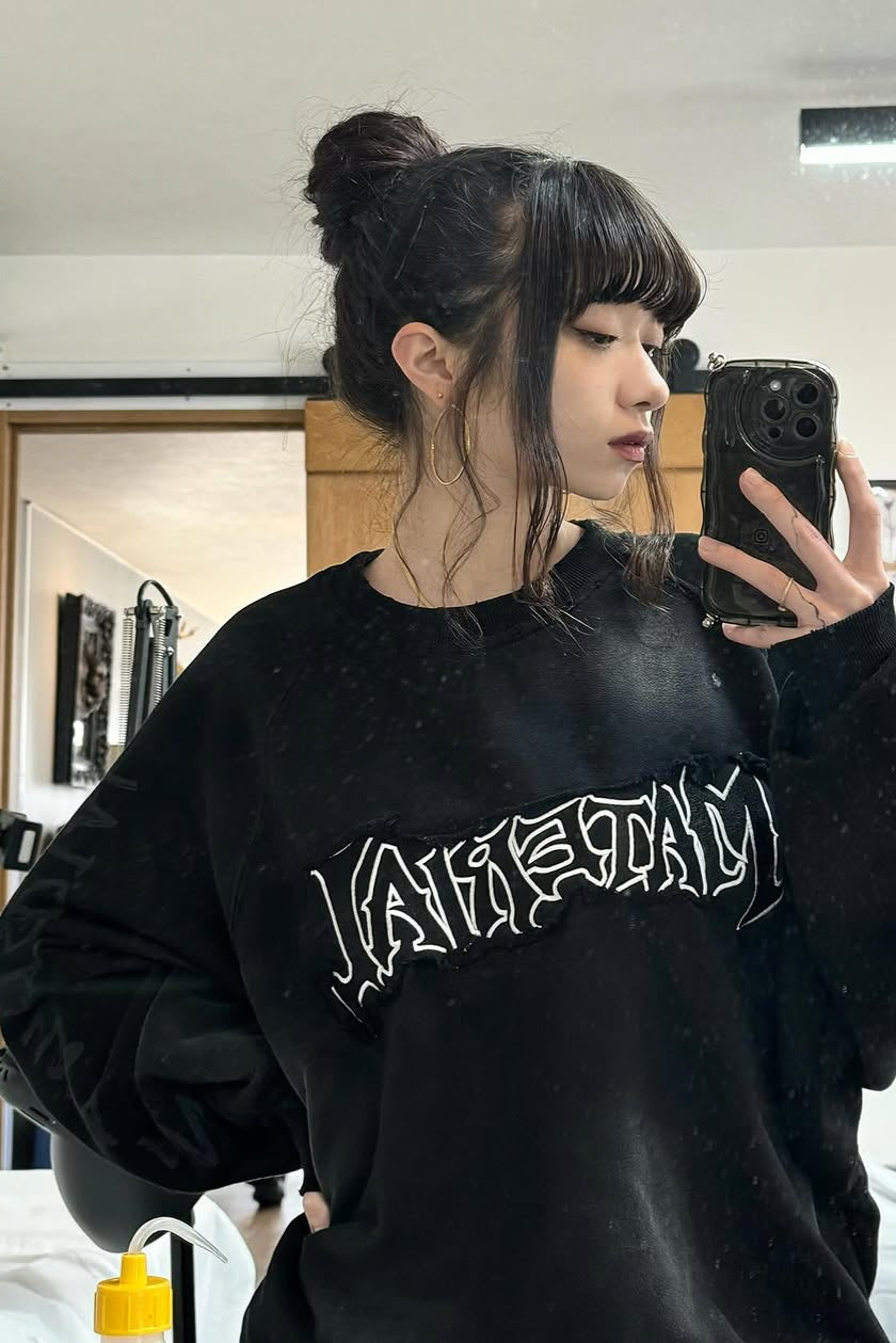 ダメージドルマンレタリングスウェット KSG20719