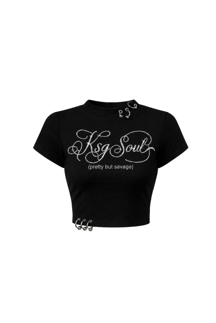 ピアスビジューTシャツ KSG21299