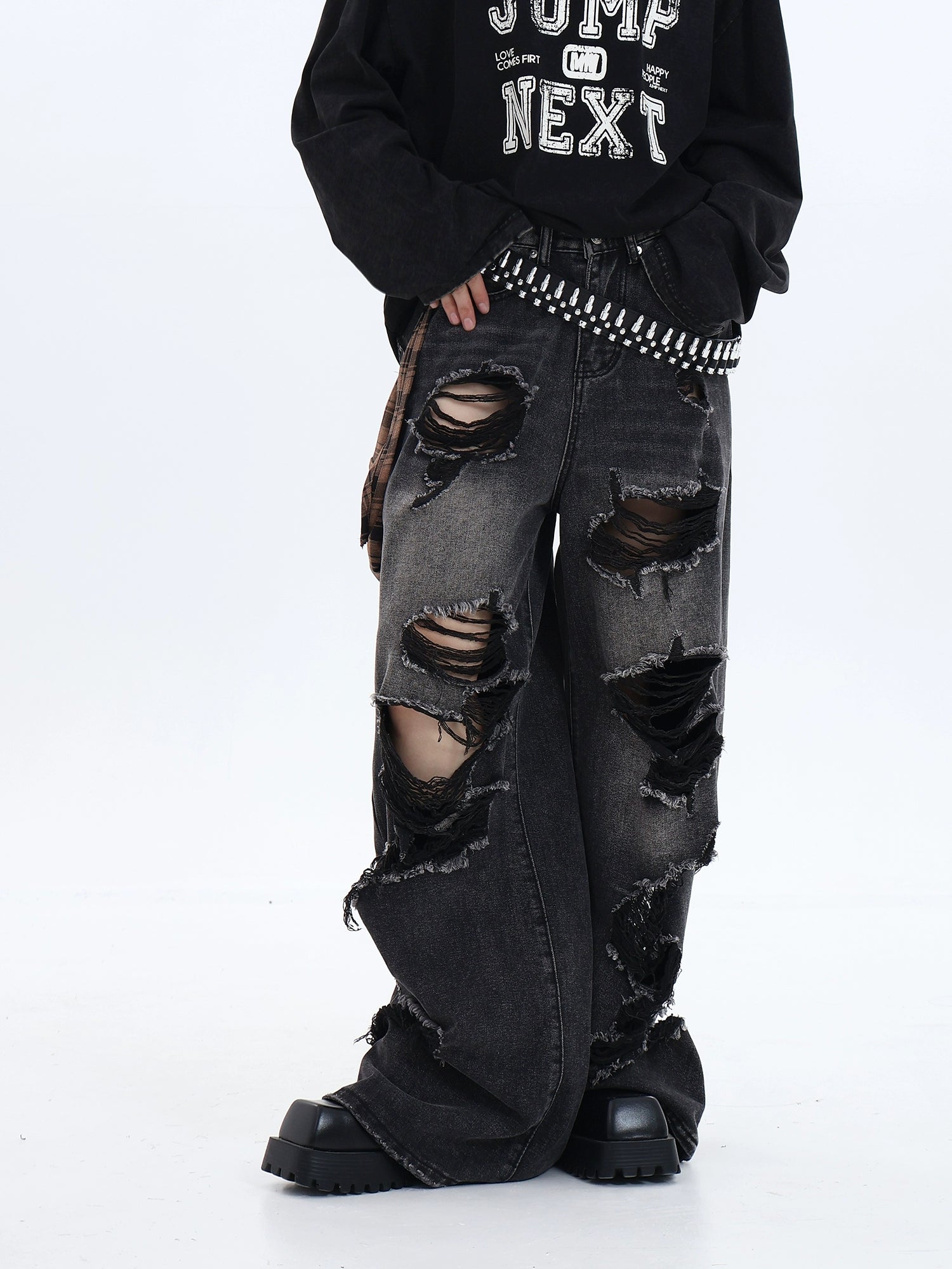 クラッシュダメージストリートデニム KSG18149