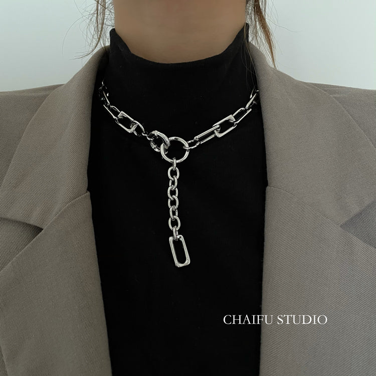 chain ring necklace KSG18043
