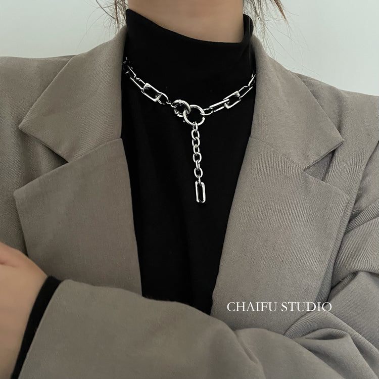 chain ring necklace KSG18043