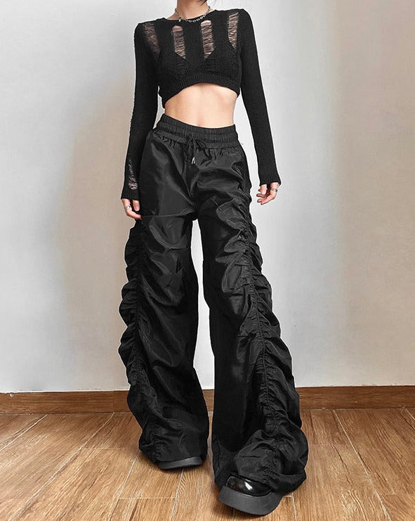 ワイドシャーリングモップパンツ KSG17669