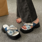 denim checker sandal KSG14919
