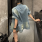 【スピード発送】トレンド半袖デニムジャケット KSG20488
